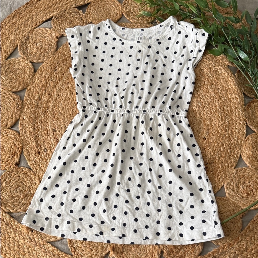 Baby gap Polka dot cotton Dress. Size 6-7